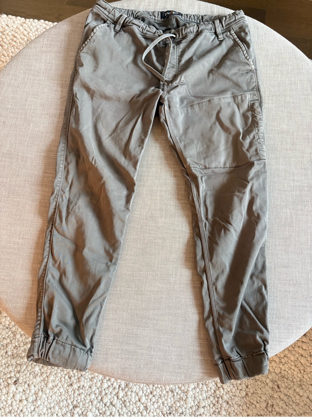 DU/ER Men's no Sweat Jogger Pants in Olive Gray - Casual Pull-On Style